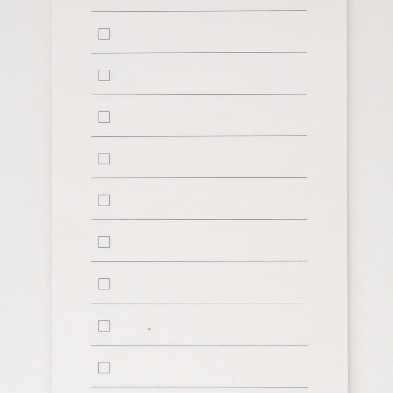 Muji Checklist Notepad 40 sayfa 