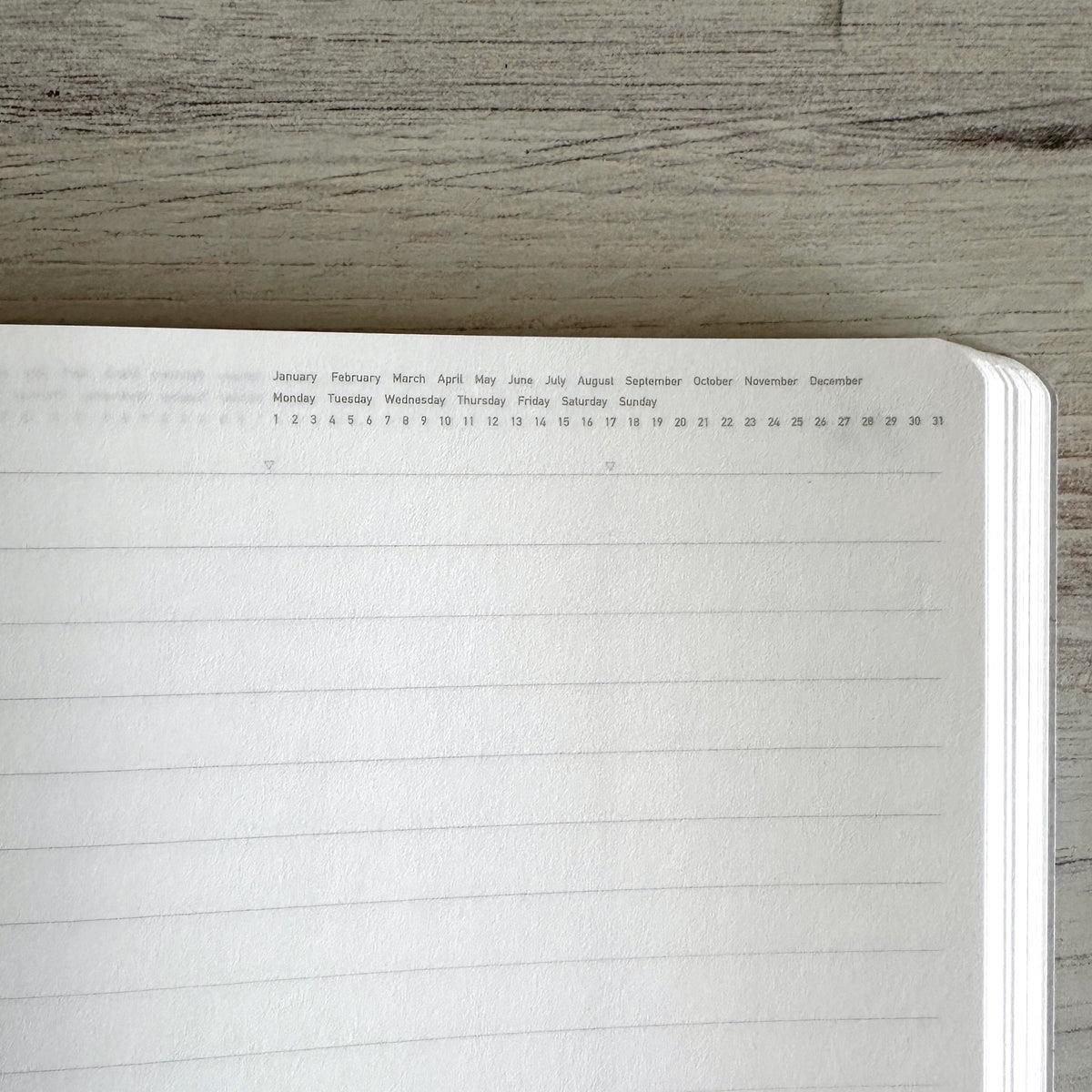 Stalogy 365 Days Notebook A5 Çizgili Japon Defteri Red Kırmızı
