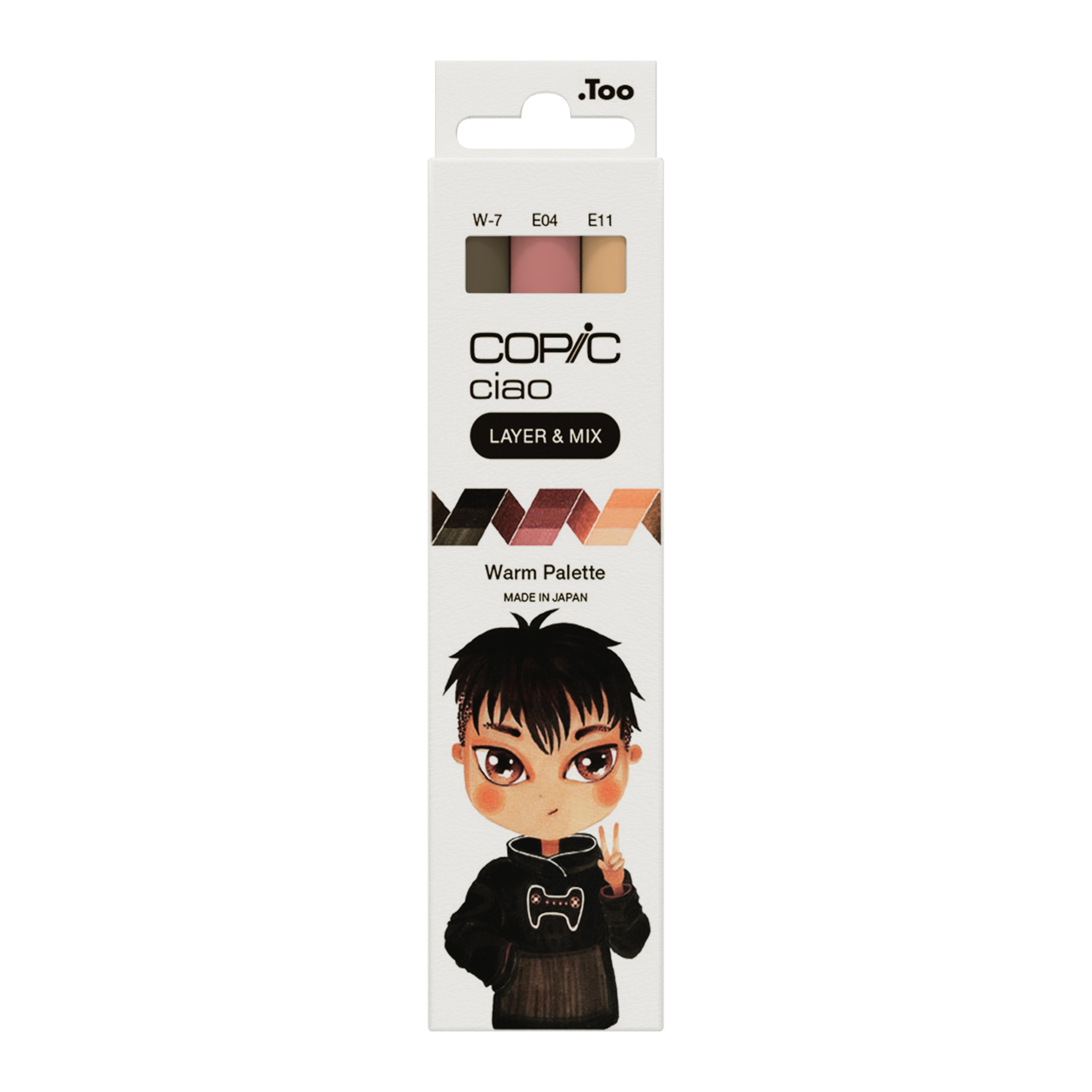Copic Ciao 3'lü Layer & Mix Set - Warm Palette