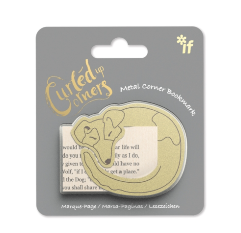 IF Curled Up Corners Metal Kitap Ayracı - Sleepy Dog  
