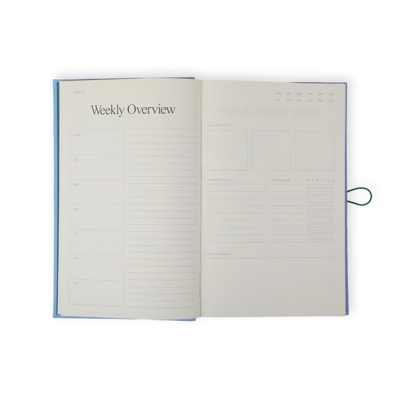 Fundaze Özel Tasarım Daily Planner Mavi