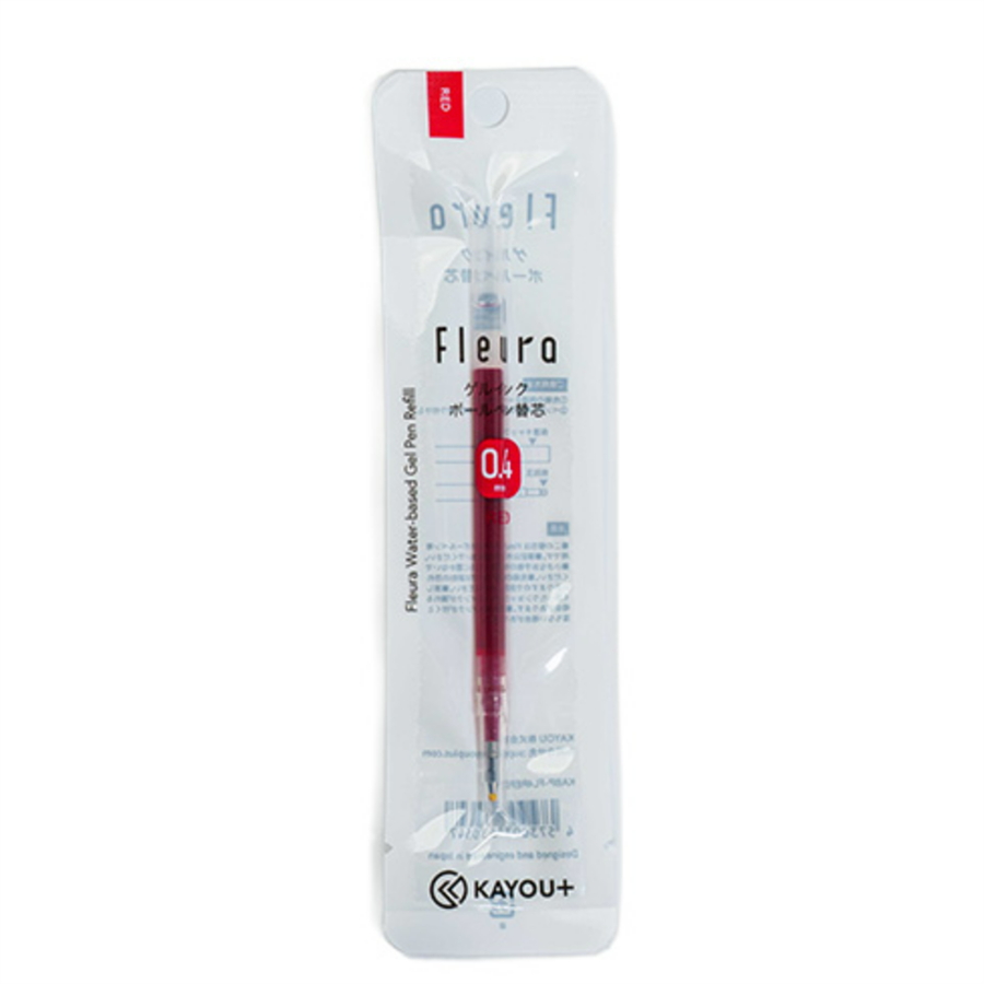 Kayou Plus Fleuro Water-Based Gel Pen Refill 0,4mm Red