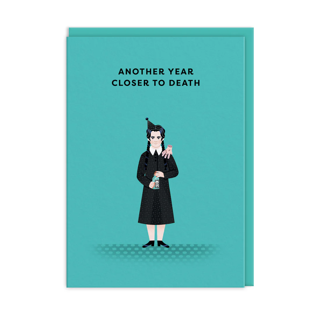 Ohh Deer Tasarımı A6 Kartpostal Wednesday Addams 13014