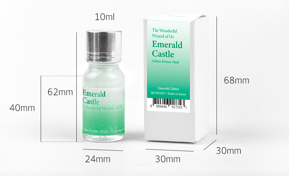 Wearingeul Emerald Castle (Wizard of Oz) Glitter Potion Mürekkep Simi 10ml 