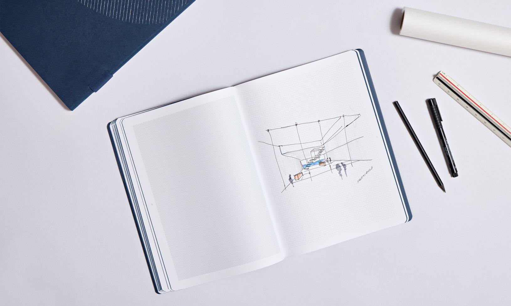 Nuuna Workbook XL Noktalı Defter 192 Sayfa - Bleu Nuit by MUT Design Studio Limited Edition
