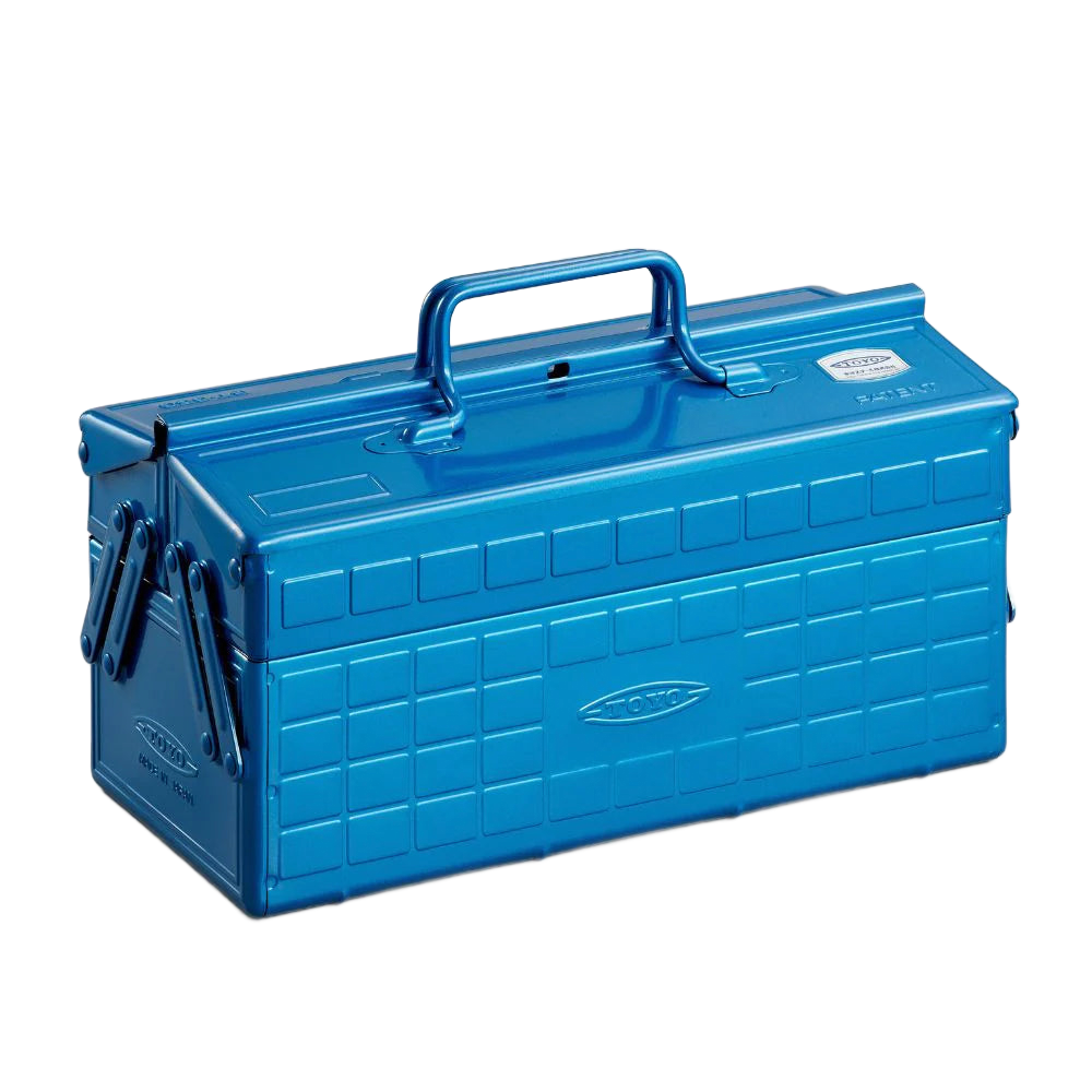 Toyo Steel ST-350 Tool Storage Box Blue Metal Saklama Kutusu