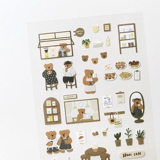 Suatelier Deco Sticker Seti Ggumi Cafe