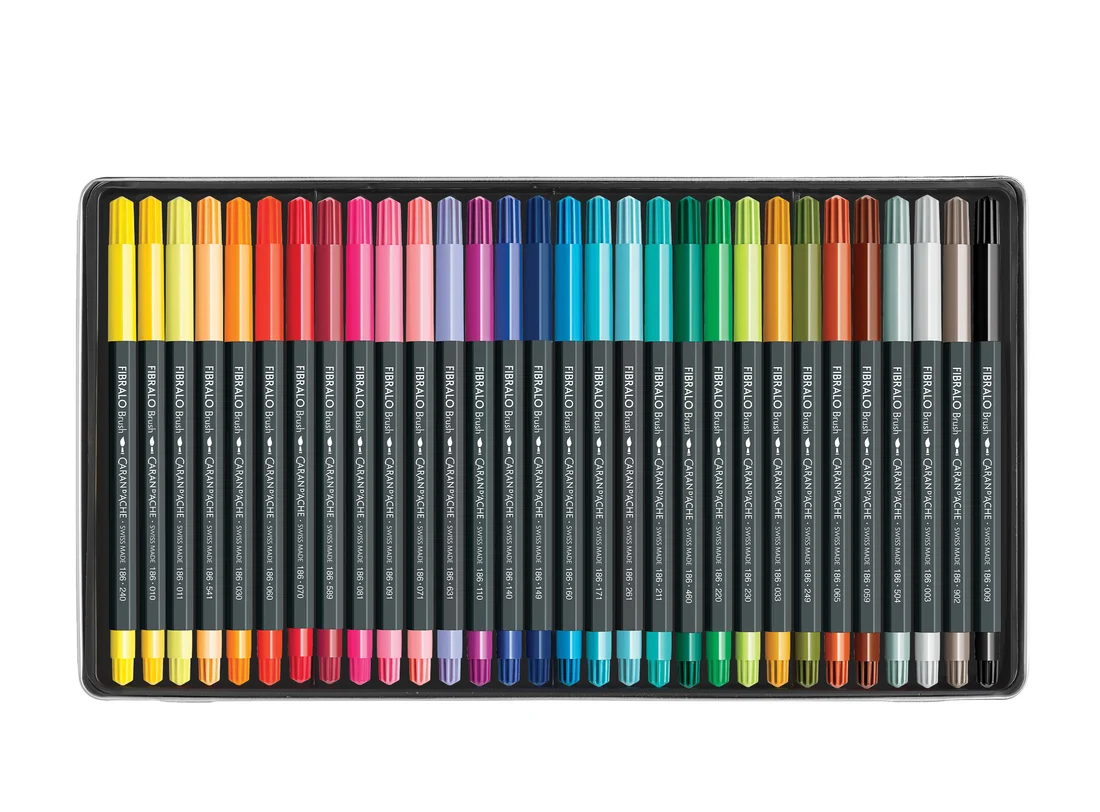 Caran d'Ache Fibralo™ Brush 30'Lu Keçeli Kalem Seti 186_330