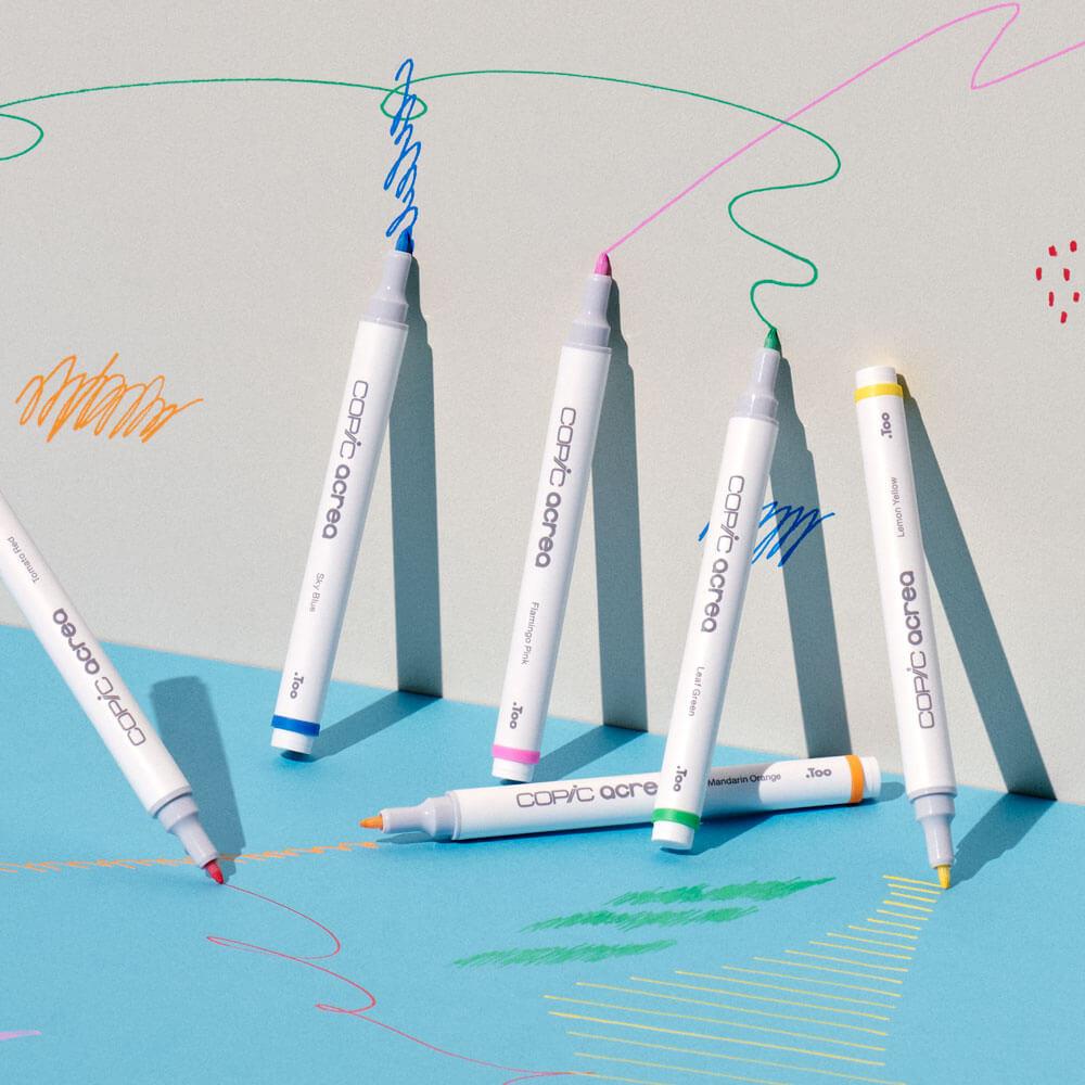 Copic Acrea Paint Marker Set of 6 Vivid Colours