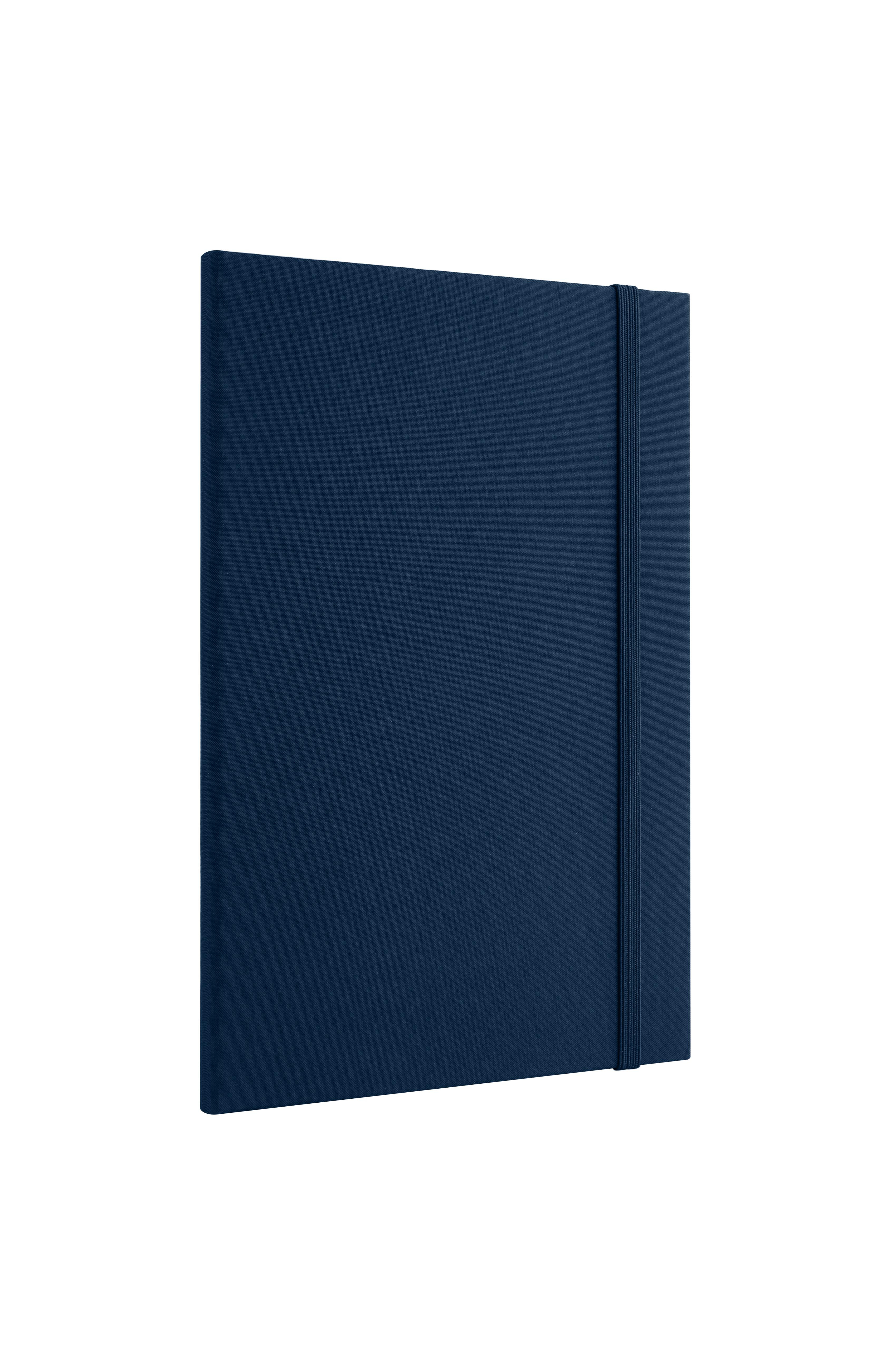 Laton Kokea A5 Keten Kumaş Sert Kapaklı Defter Navy Blue