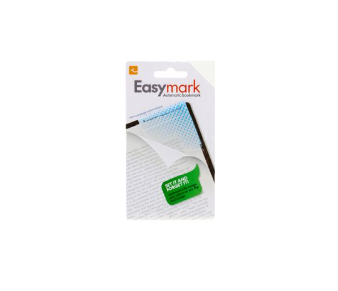 Flexilight Easymark Blue Dots - Şeffaf Kenar Kitap Ayracı Mavi Noktalar