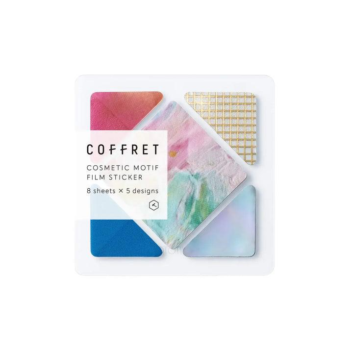 Hitotoki Square Coffret Cosmetic 40'lı Motif Film Sticker - Pink Float