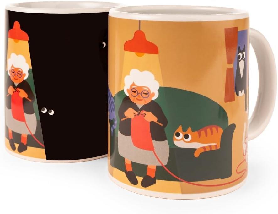 Kikkerland Cat Lady Morph Mug Kupa