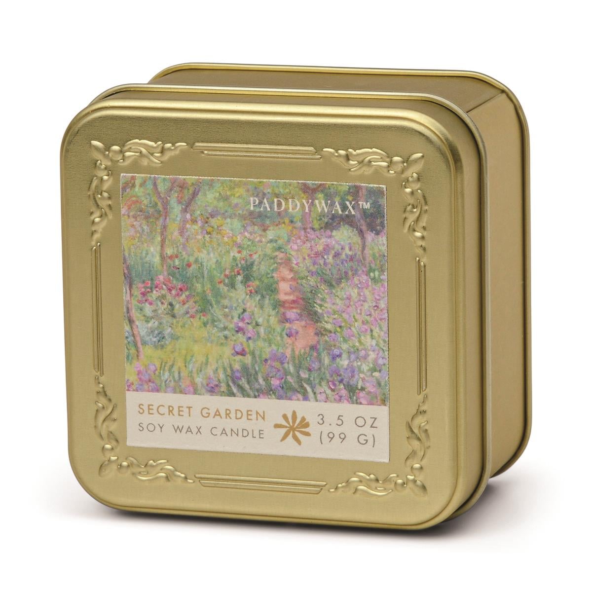 Paddywax Impressionist Teneke Mum - Monet ' The Artist Garden of Giverny' 99gr