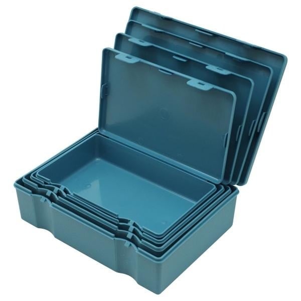 Penco Storage Container Plastik 4 in 1 Kalemlik & Kutu Light Blue EB013 LBL