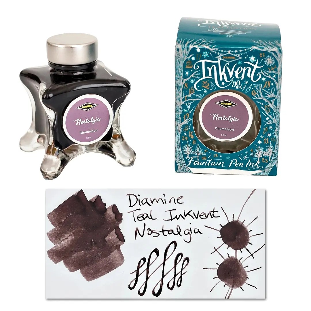 Diamine Inkvent Teal Calender Nostalgia Chameleon Mürekkep