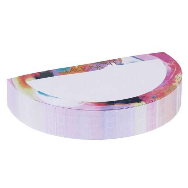 DesignWorks Ink Half Moon Notepad - Rainbow Not Defteri 