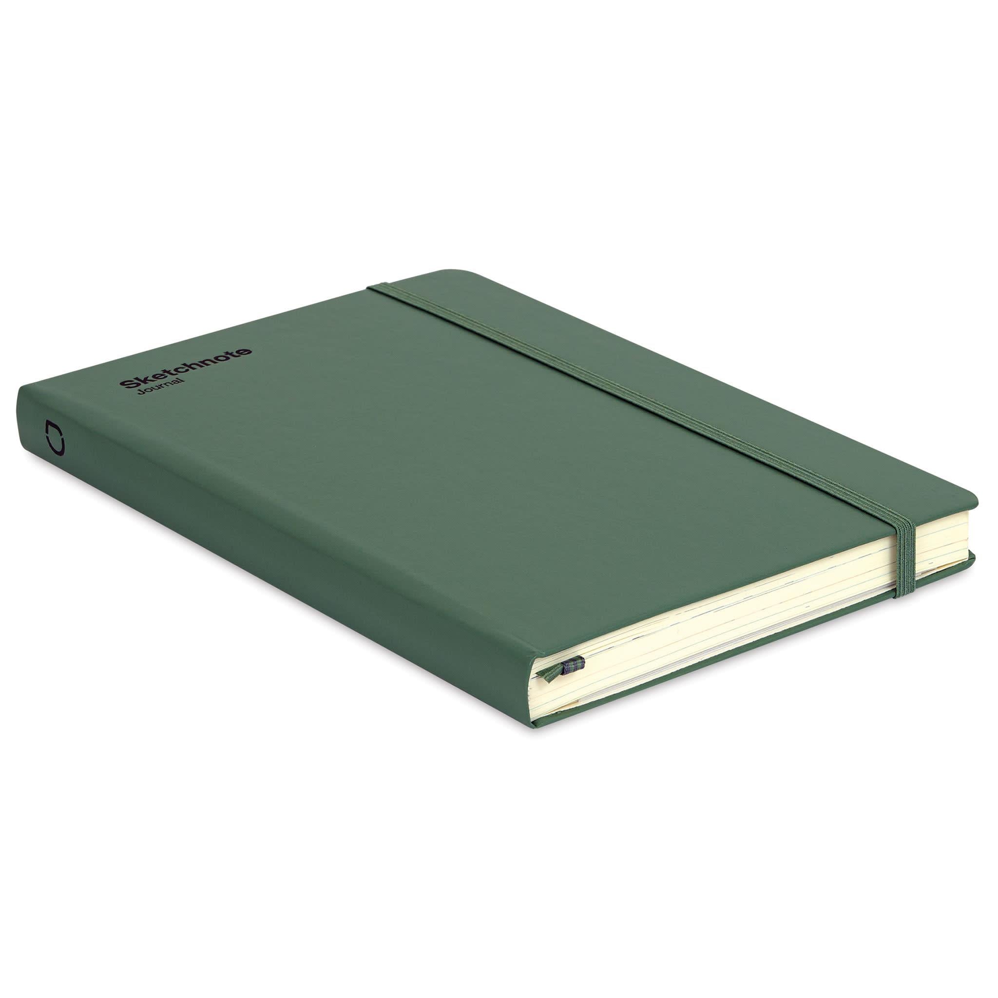 Leuchttrum 1917 Sketchnote Journal, Hardcover Medium (A5), Olive Çizim Defter 366212