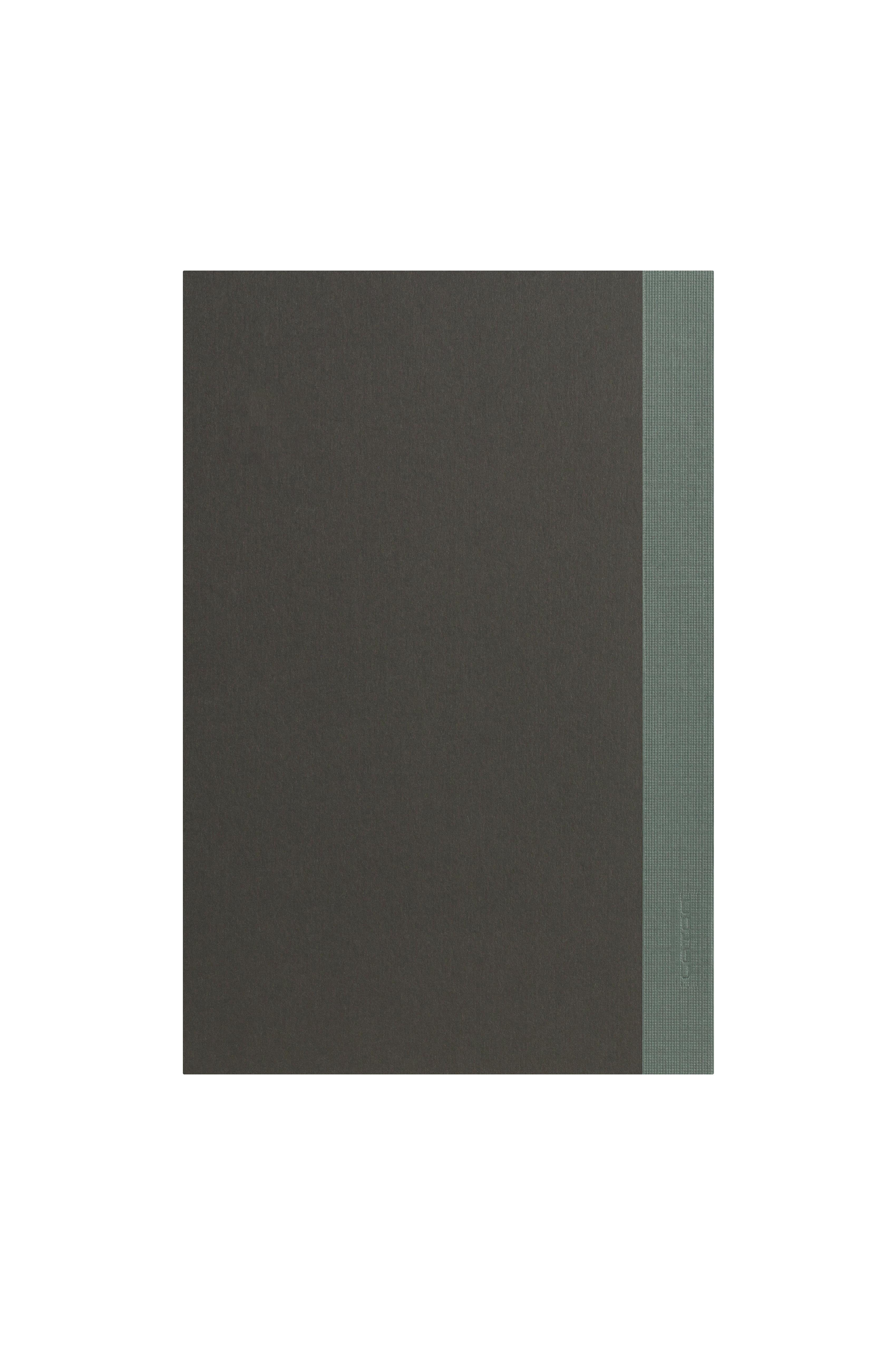 Laton Ilmiö A5 Keten Kumaş Sert Kapaklı Defter Dark Grey
