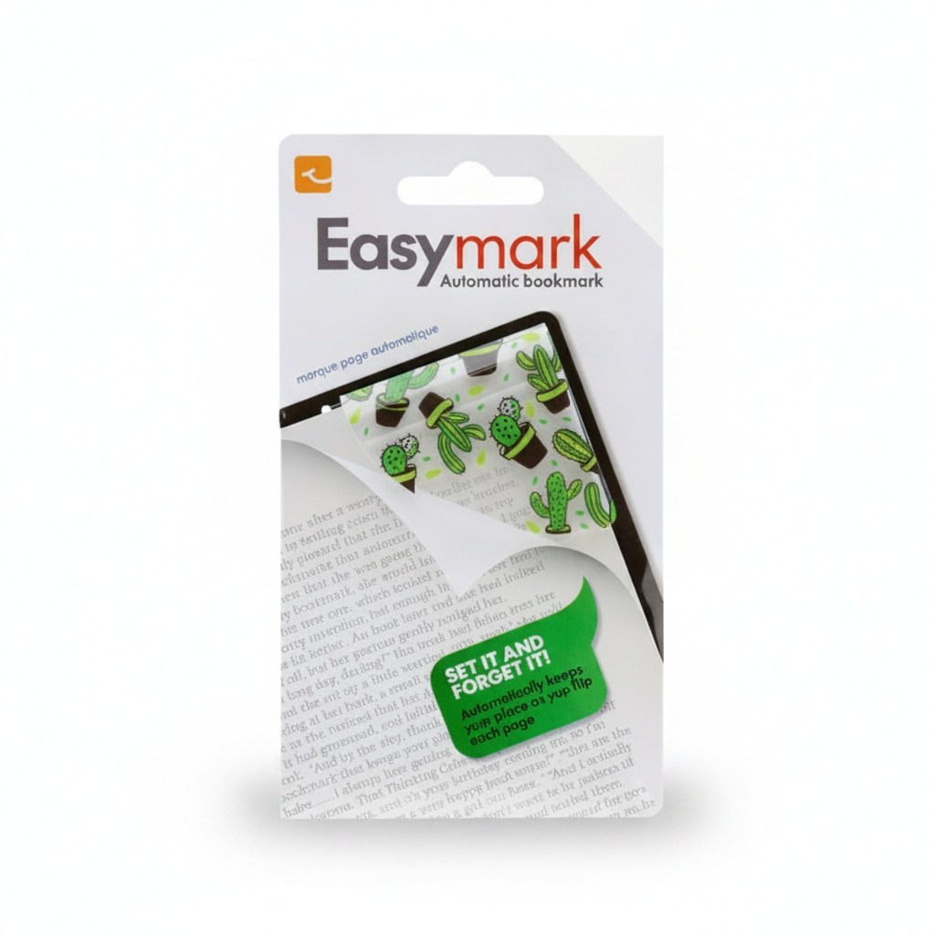 Flexilight Easymark Cactus - Şeffaf Kenar Kitap Ayracı Kaktüs