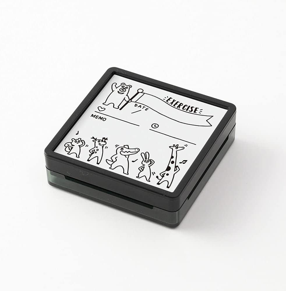 Midori Paintable Penetration Stamp Damga - Large Size Movement Pattern 35424006