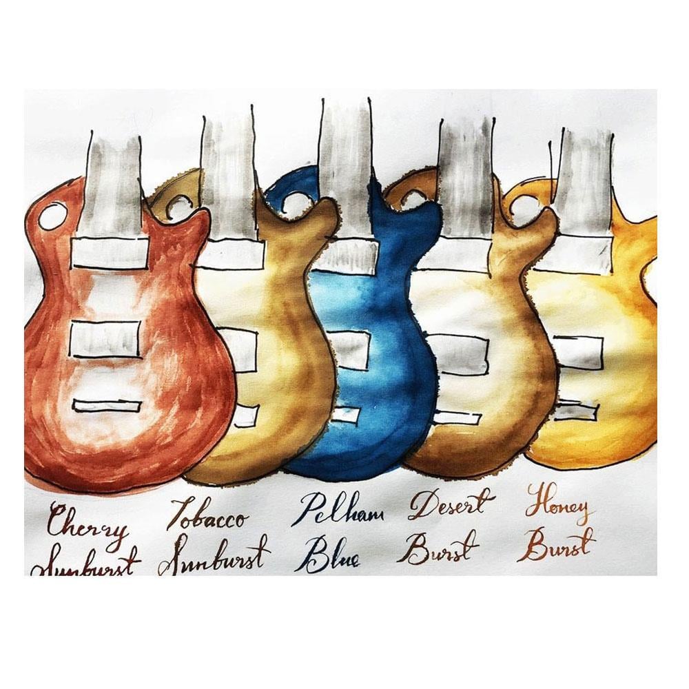 Diamine Les Paul Collection Şişe Mürekkep 30ml Desert Burst