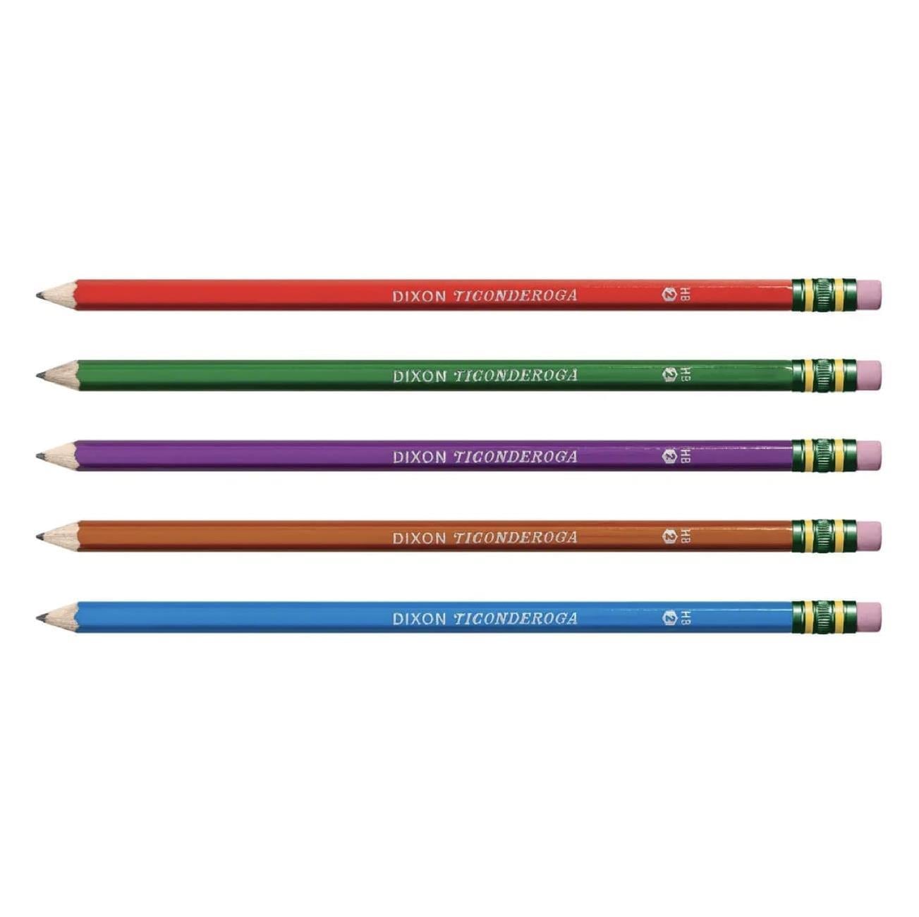  Dixon Ticonderoga The World's Best Pencil Neon New 10'lu Kurşun Kalem 
