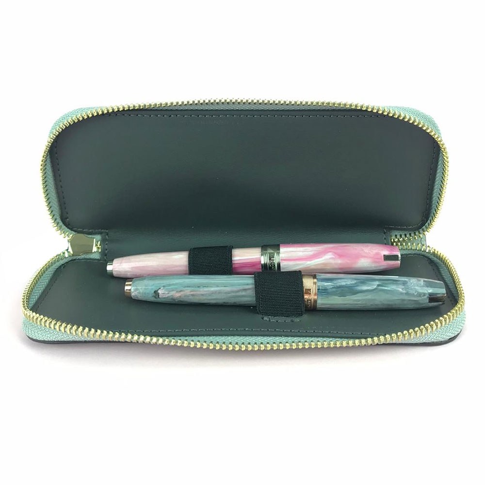 Visconti Leather Pen Holder 2 Black