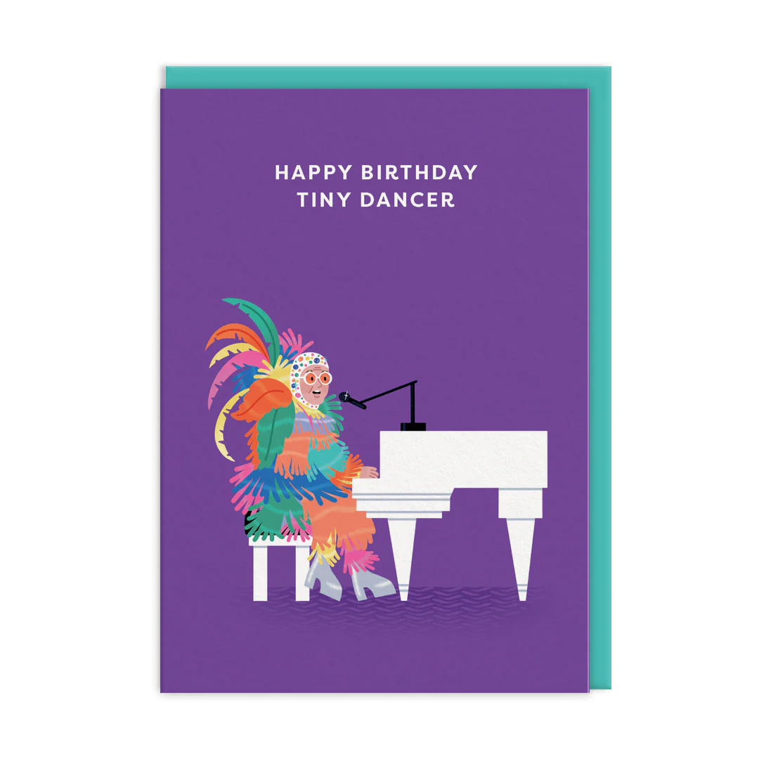 Ohh Deer Tasarımı A6 Kartpostal Elton John 13010