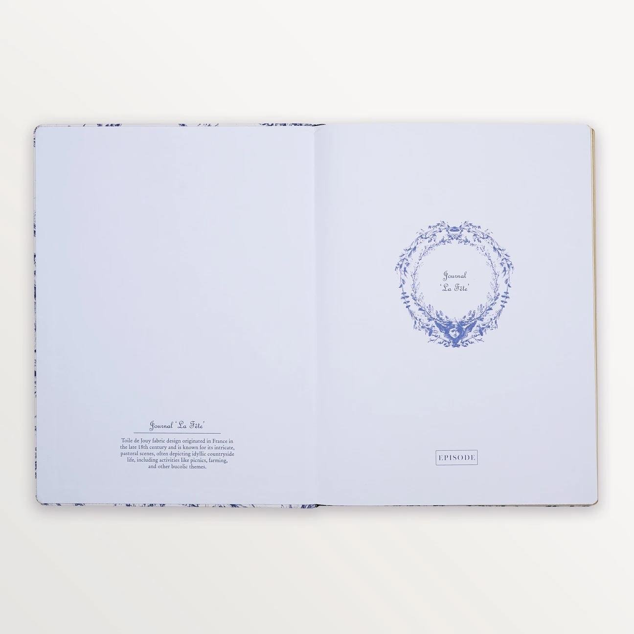 EPISODE TOILE DE JOUY LA FETE XL CASEBOND NOTEBOOK