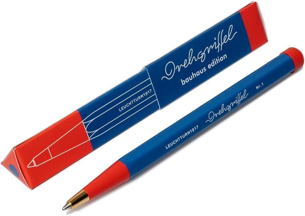 Leuchtturm 1917 x  Bauhaus Edition Drehgriffel Blue / Red Ballpoint Pen Tükenmez Kalem 366203