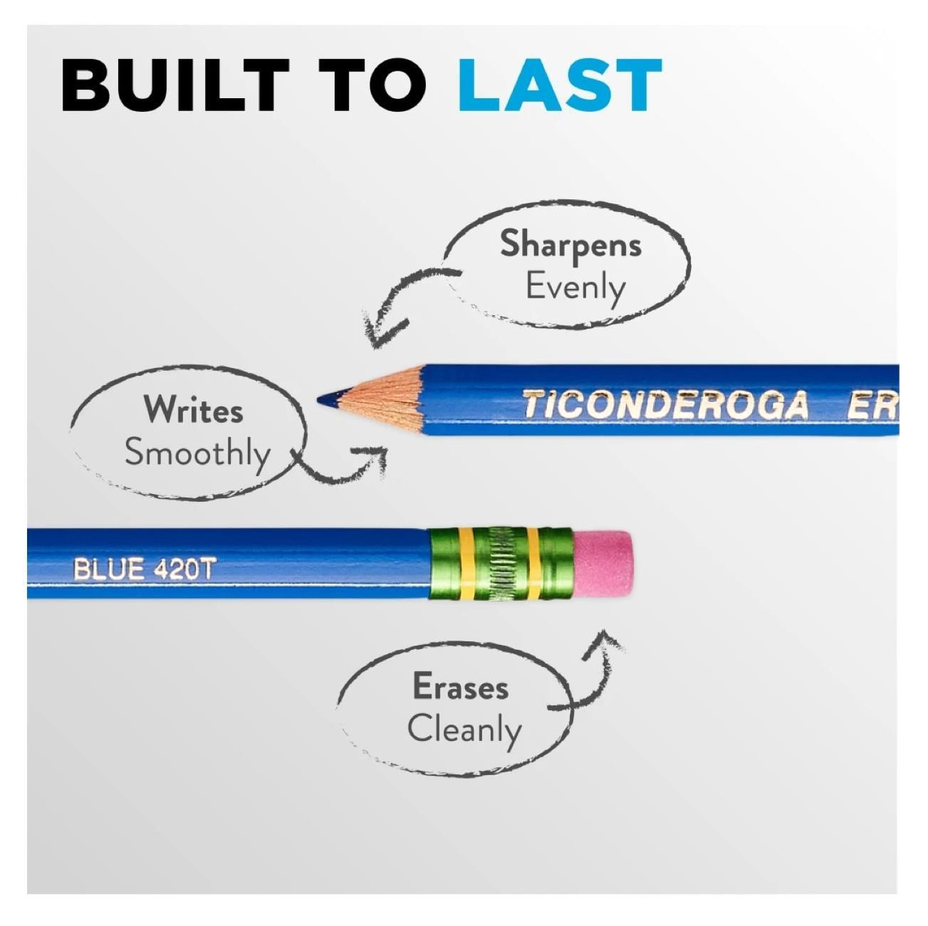  Dixon Ticonderoga The World's Best Pencil Blue 12'li Kurşun Kalem
