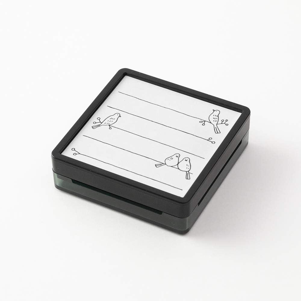 Midori Paintable Penetration Stamp Damga - Large Size Bird 35398006