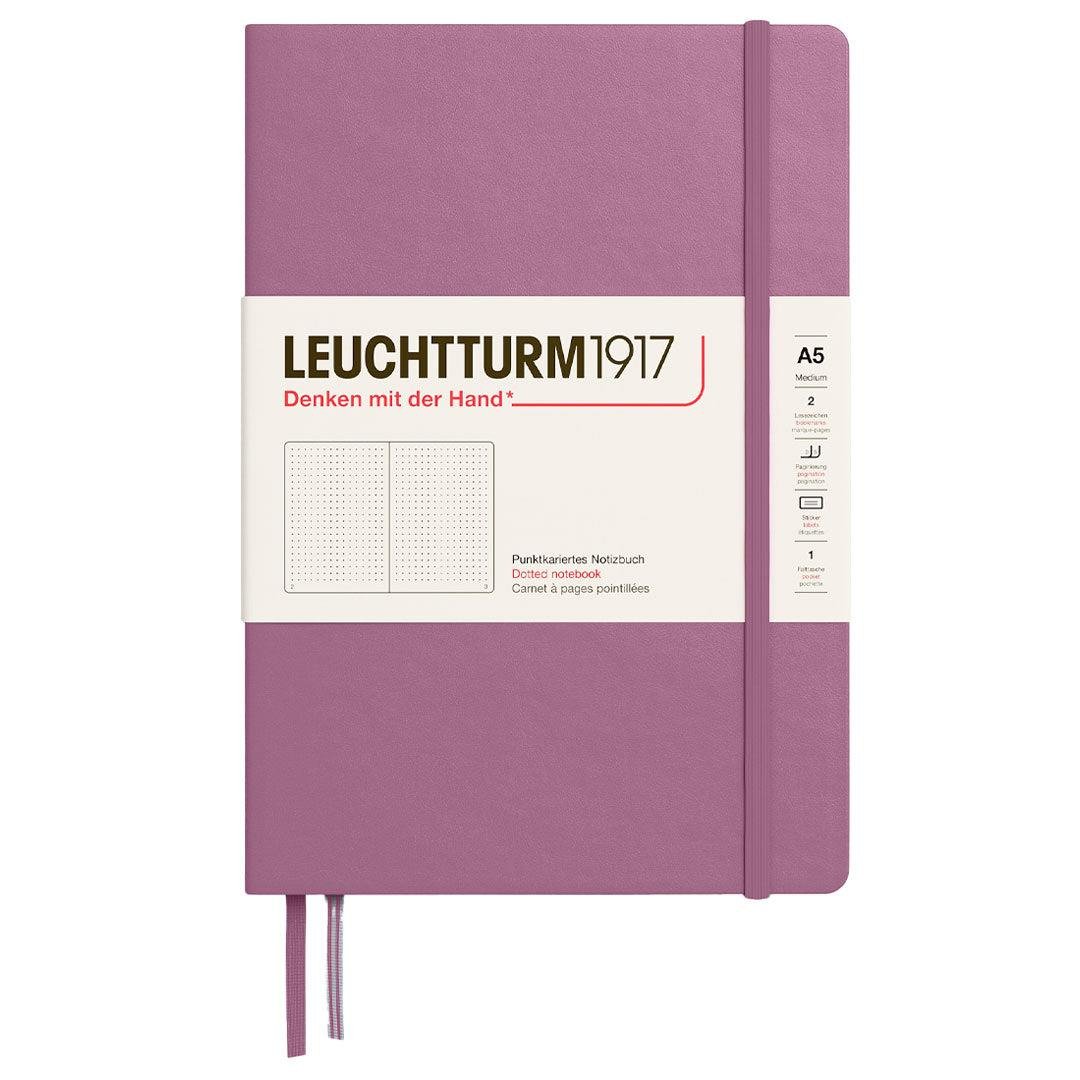 Leuchtturm1917 2025 Colors Orta Boy (A5), Sert Kapak, 251 Sayfa, Noktalı Defter Dusty Rose 372185  