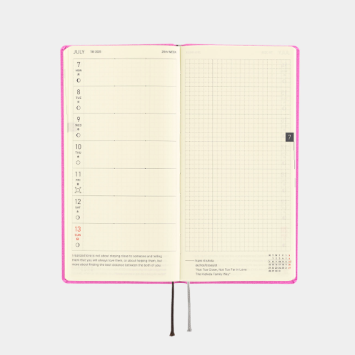 Hobonichi Techo Weeks 2025 Colors: Sweet Purple