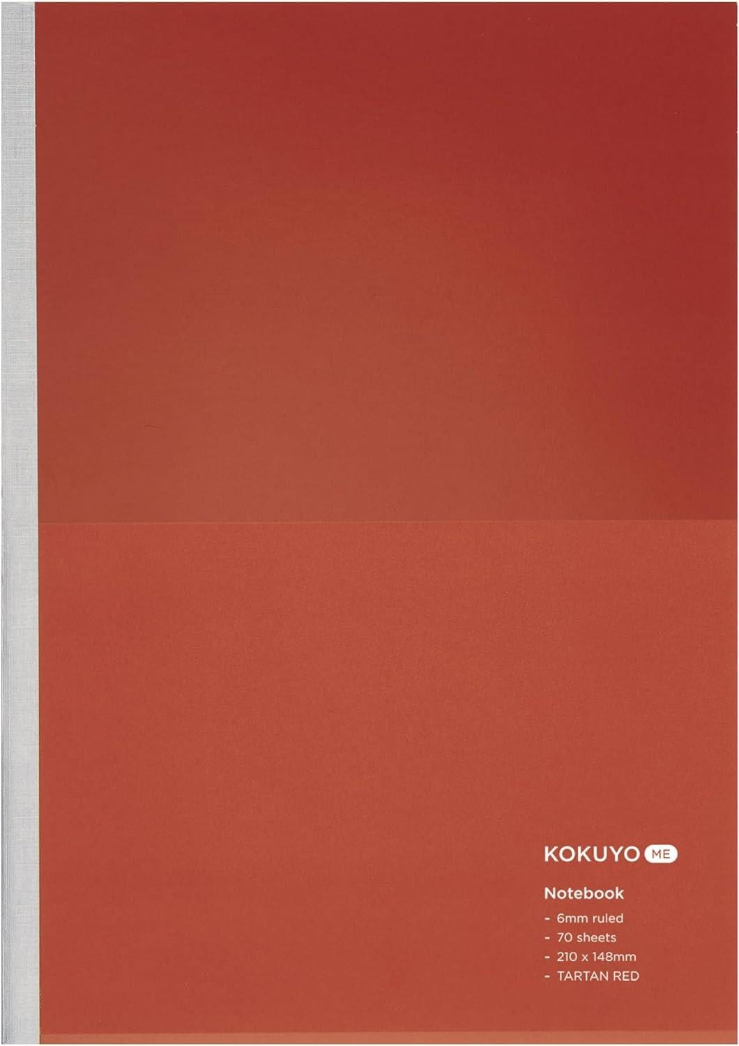 Kokuyo Me 70 Sayfa, Çizgili, A5 Defter Tartan Red