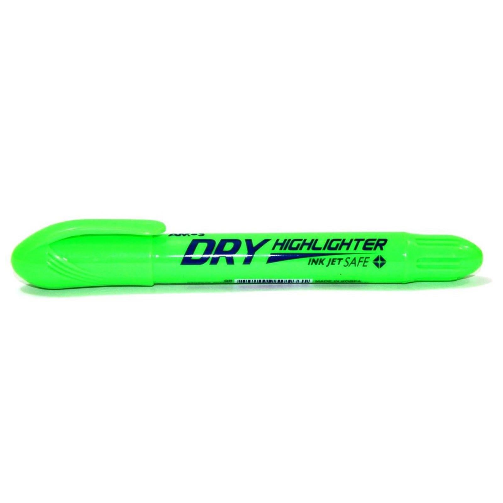 Amos Dry Highlighter Fosforlu Kalem Yeşil