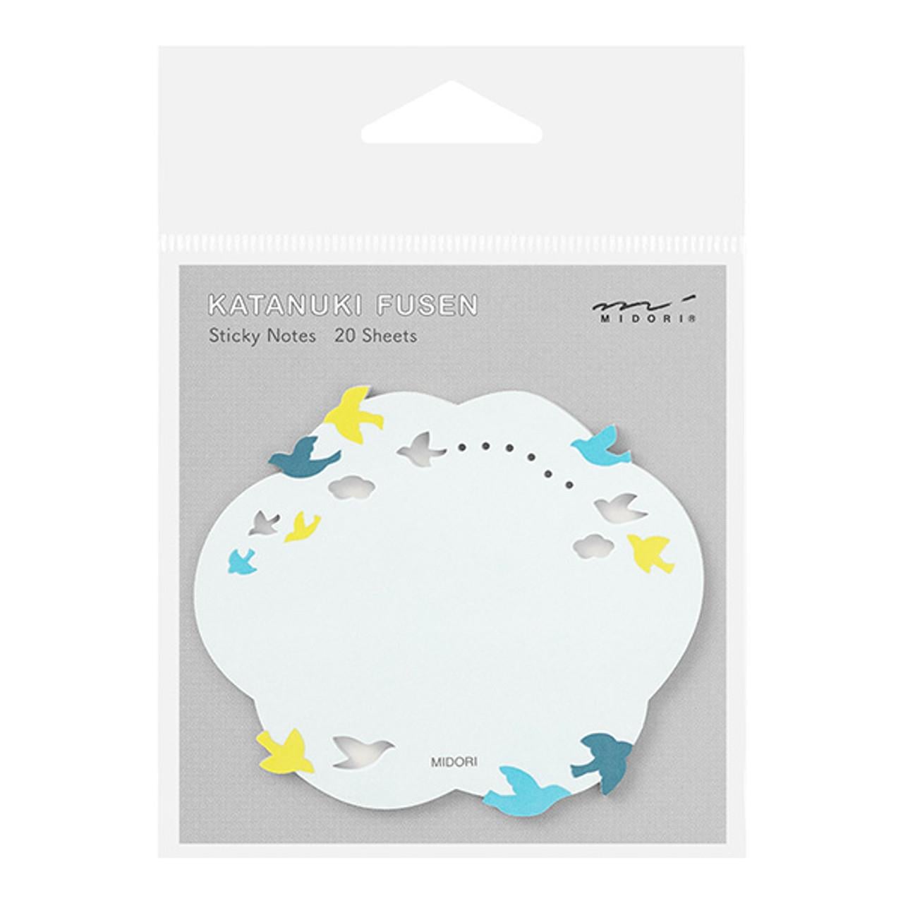 Midori sticker seal label die-cutting bird pattern