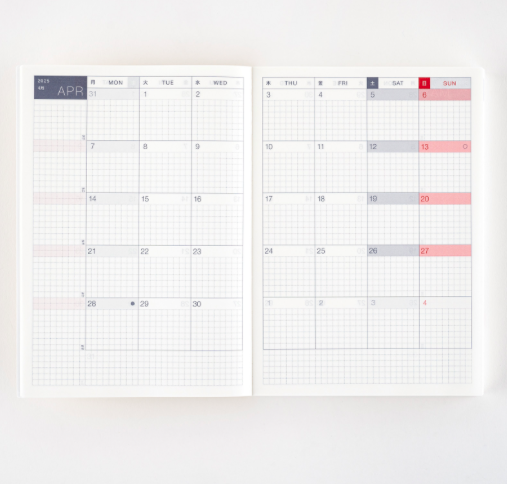 Hobonichi Techo Cousin Book A5 2025 English Version Ajanda/Planner