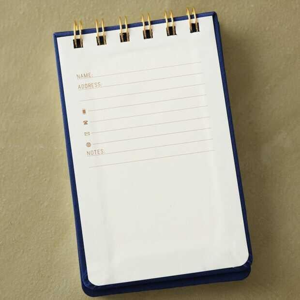 DesignWorks Ink Twin Wire Bookcloth Notepad - Live By The Sun Not Defteri 