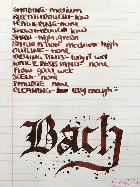 Diamine Music Collection Şişe Mürekkep 30ml Bach