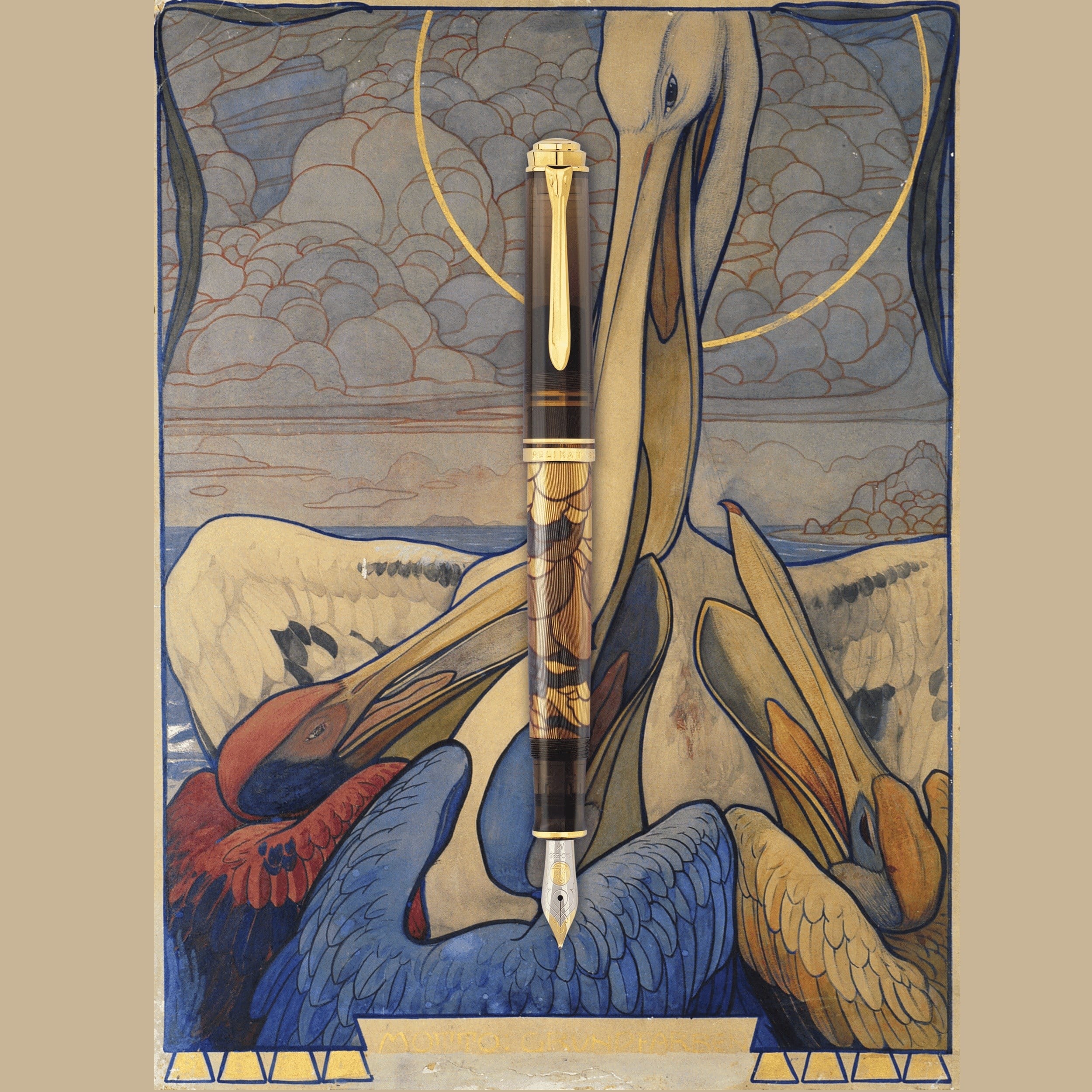 Pelikan Souverän M600 Sanat Koleksiyonu Georg Tippel Özel Üretim Dolma kalem 