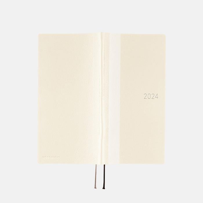 Hobonichi Techo Weeks Japanese Version 2024 Jan. Start White Line: Ivory