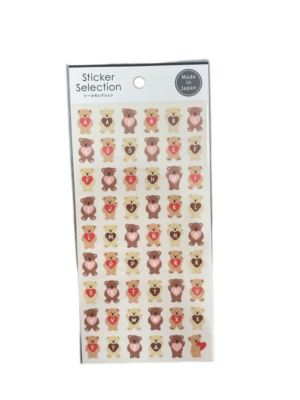 Bears & Letters  Sticker Set 