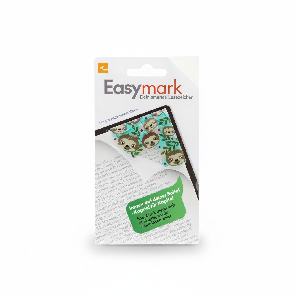 Flexilight Easymark Sloth - Şeffaf Kenar Kitap Ayracı - Tembel Hayvan