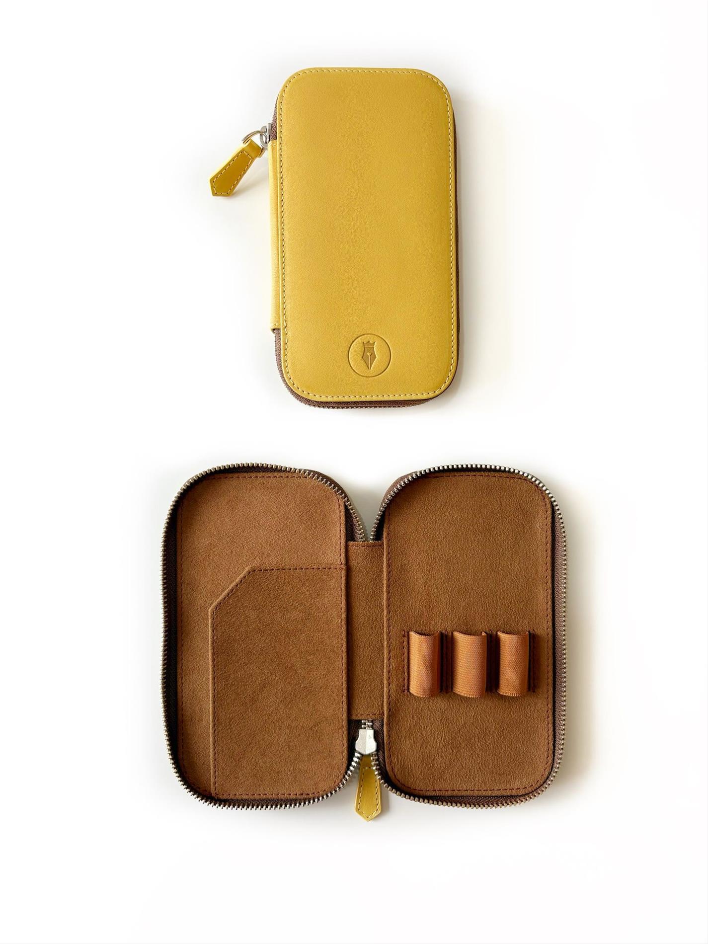 Eng Leather 3'lü  Deri Kalem Kılıfı  Sun Flower