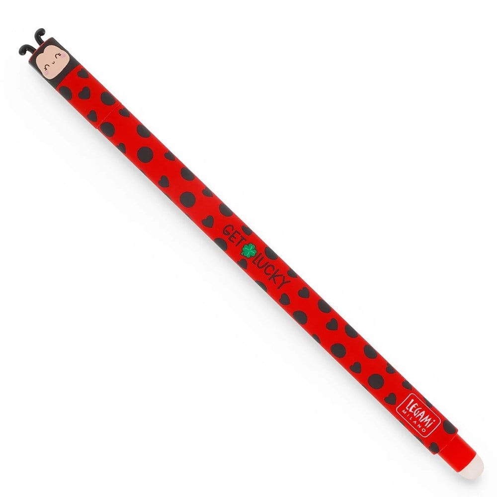 Legami Erasable Pen - Ladybug Kırmızı Jel Kalem Uğur Böceği Ep0074