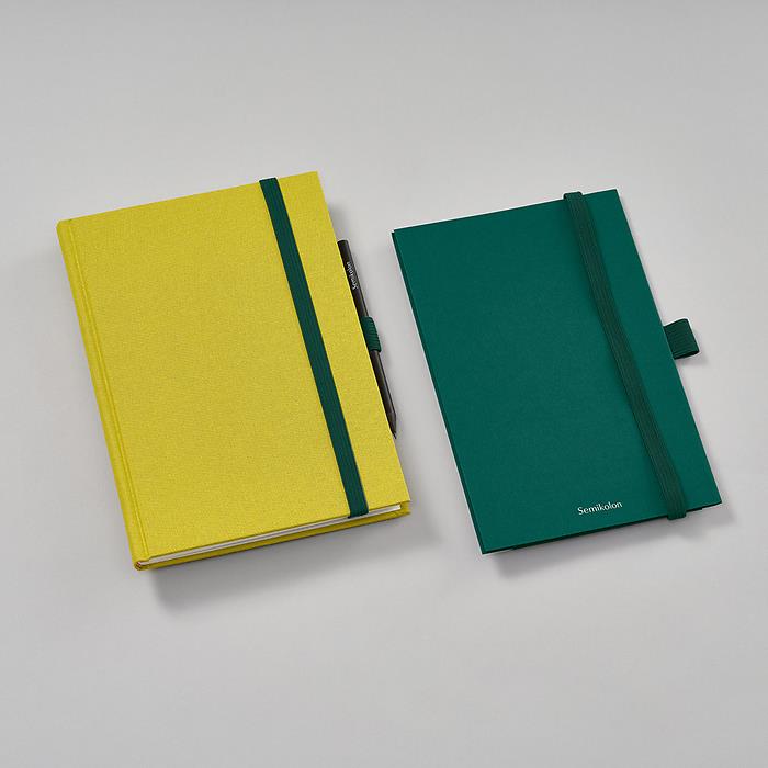 Semikolon Patch Pocket (Defter Körüğü), A5, Heritage Line Pure, forest