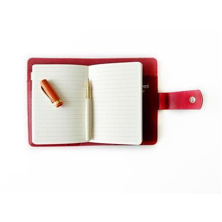 Eng Leather Ruby Red A6 Ebatlı Deri Defter Kılıfı ve Organizer
