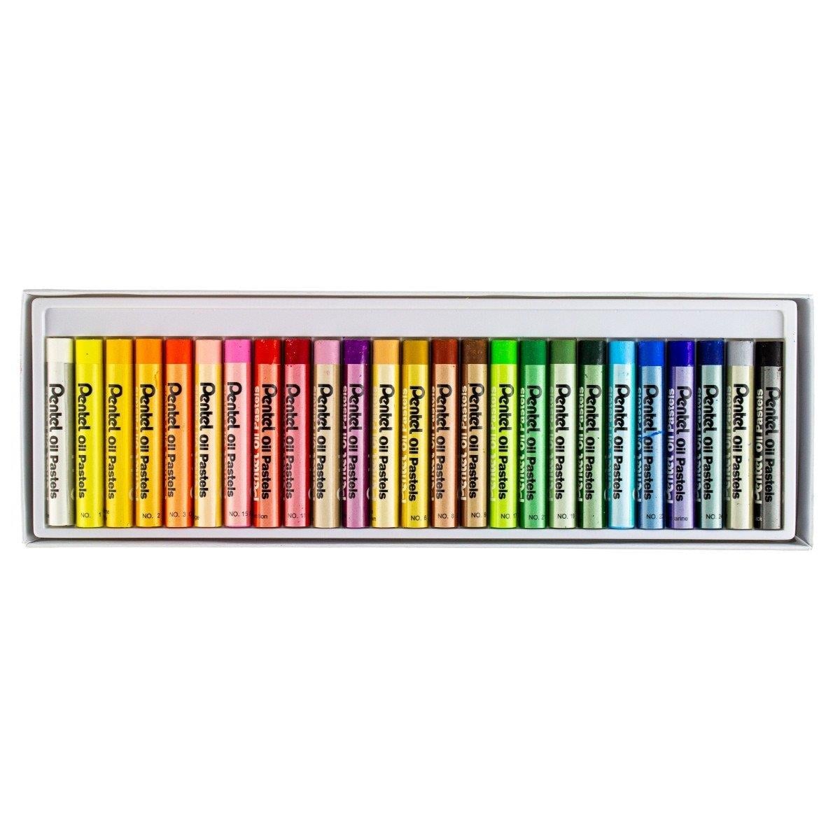 Pentel Arts Oil Pastels 25'li Yağlı Pastel Boya Kalemi Seti 